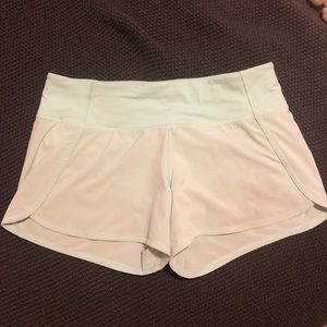 Light blue lululemon shorts